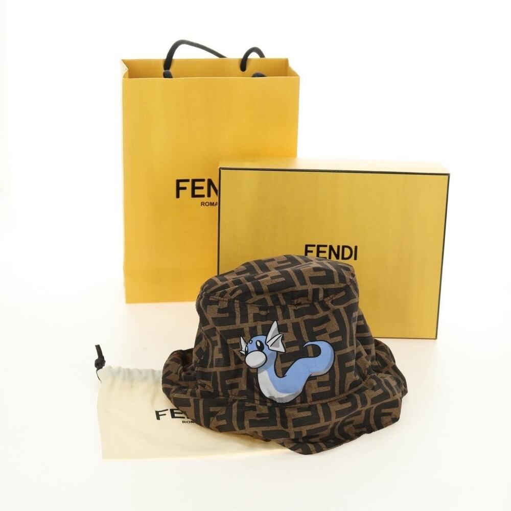 Fendi Frgmt x Pokemon Zucca Bucket Hat Mini-dragon Brown
